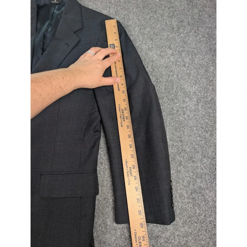 Polo University Club Ralph Lauren Blazer Mens 40R Grey Glen Check Sport Coat USA